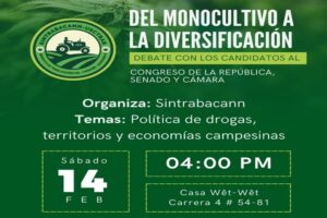 Candidatos al Congreso debaten sobre economías campesinas y cannabis regulado-