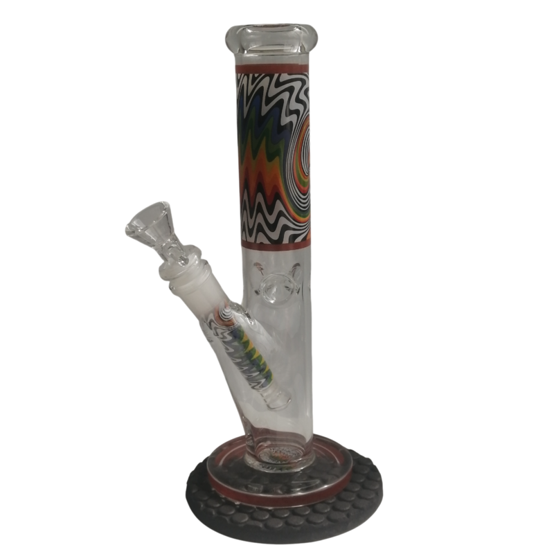 Bong en vidro grueso Recto + tapete