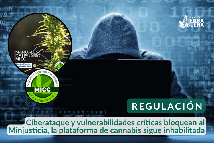 Ciberataque y vulnerabilidades críticas bloquean al Minjusticia, la plataforma de cannabis sigue inhabilitada
