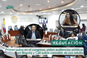Primer pulso en el congreso, piden audiencias públicas en Bogotá y Cali sobre cannabis de uso adulto