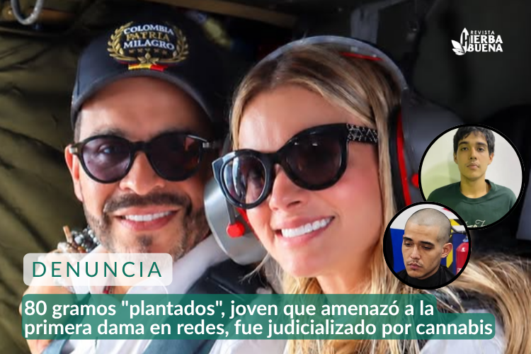 80 gramos "plantados", joven que amenazó a la primera dama en redes, fue judicializado por cannabis