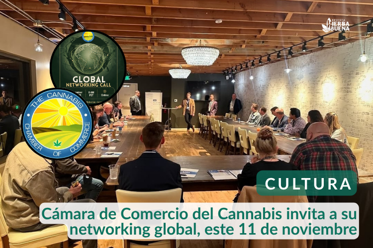 Cámara de Comercio del Cannabis invita a su networking global, oportunidades en Latinoamérica, Europa y África, este 11 de noviembre